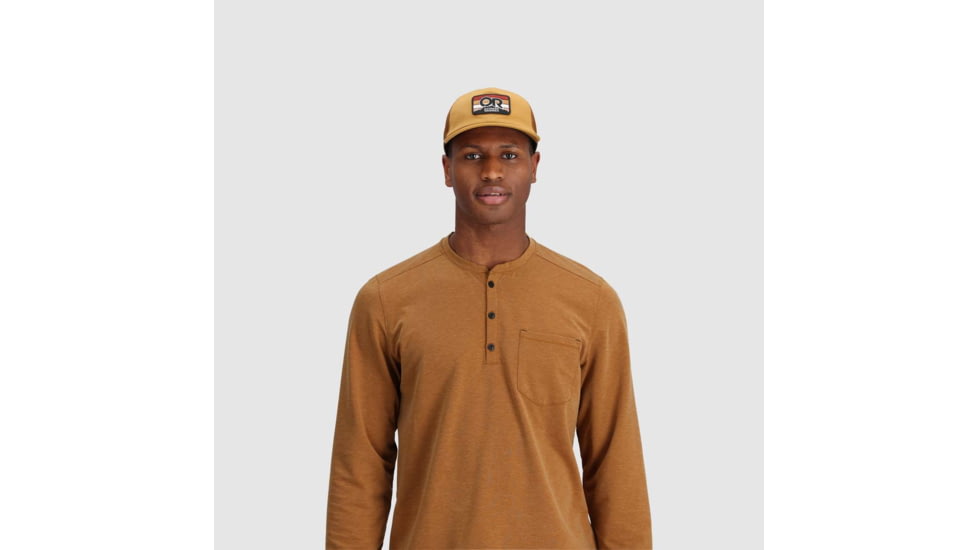 Outdoor Research Advocate Stripe Patch Cap, Saffron, 3000491187222