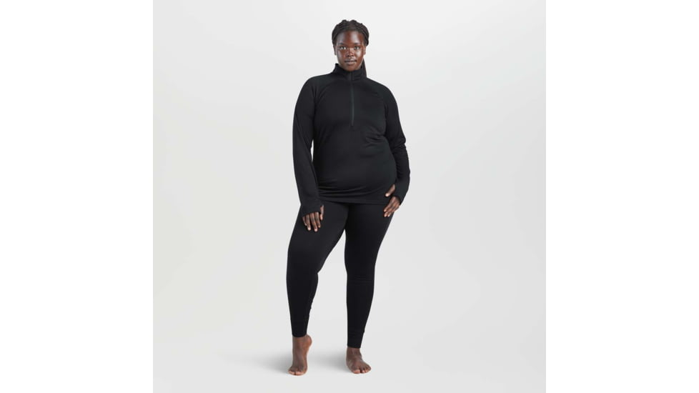 Outdoor Research Alpine Onset Merino 150 Half Zip - Womens, Black, Small, 2832230001006