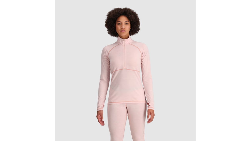 Outdoor Research Alpine Onset Merino 150 Half Zip - Womens, Sienna Heather, Small, 2832232550006
