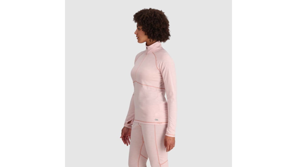 Outdoor Research Alpine Onset Merino 150 Half Zip - Womens, Sienna Heather, Small, 2832232550006