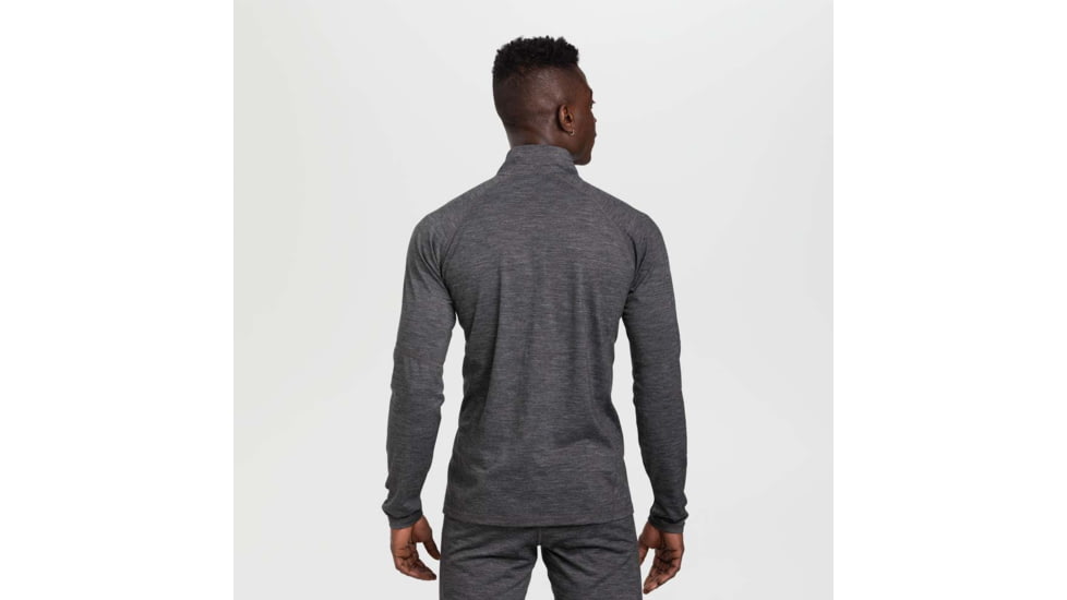 Outdoor Research Alpine Onset Merino 150 Quarter Zip - Mens, Charcoal Heather, Large, 2832120893008