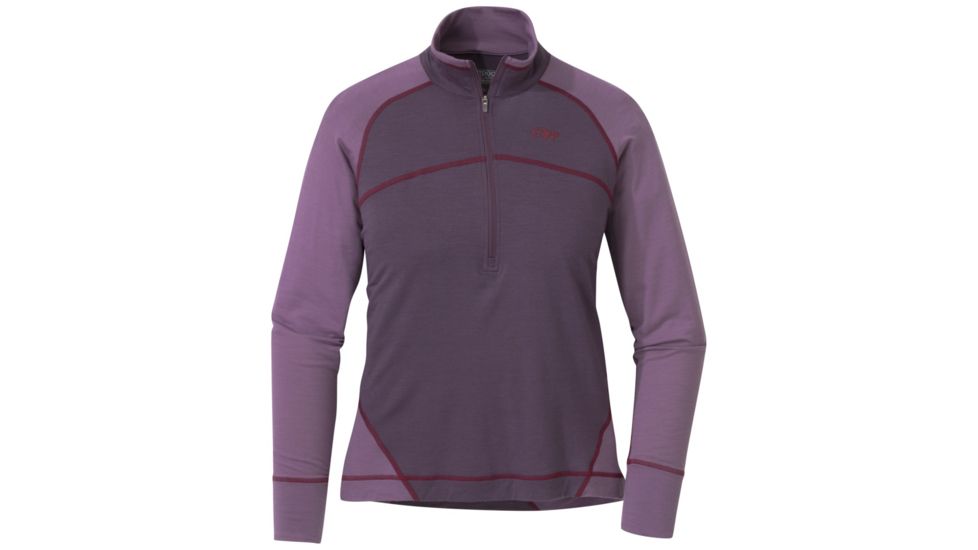Outdoor Research Alpine Onset Zip Top - Womens, Pacific Plum/Amethyst, Extra Small, 2681571367005
