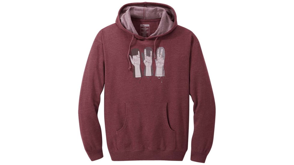 Outdoor Research Alti Horns Hoodie - Mens, Crimson Hthr, Large, 2778111809008