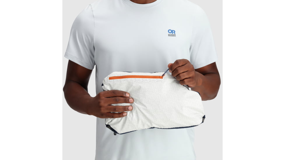 Outdoor Research Apollo Rain Jacket - Mens, Marmalade/Naval Blue, M, 2691692327007