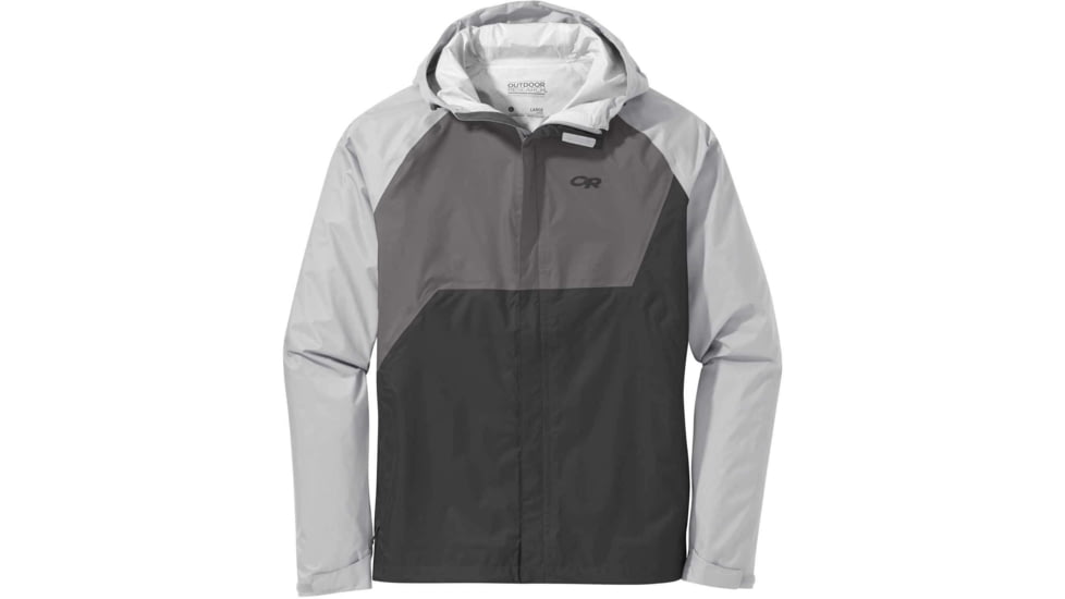 Outdoor Research Apollo Rain Jacket - Mens, Strm/Pwt/Smk, 2XL, 2691691623010