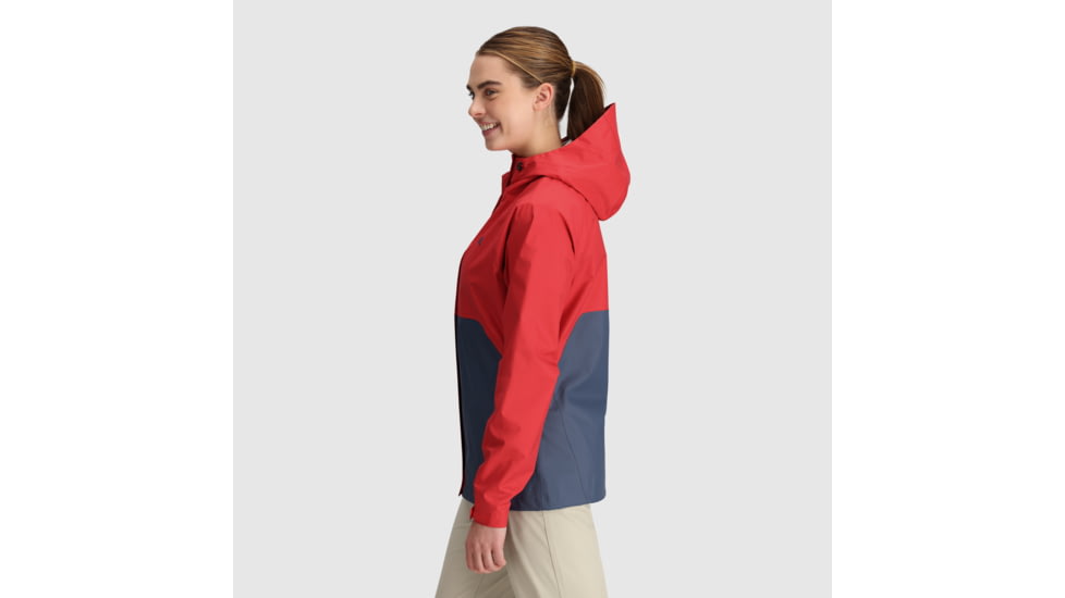 Outdoor Research Apollo Rain Jacket - Womens, Rhubarb/Dawn, L, 2691852334008