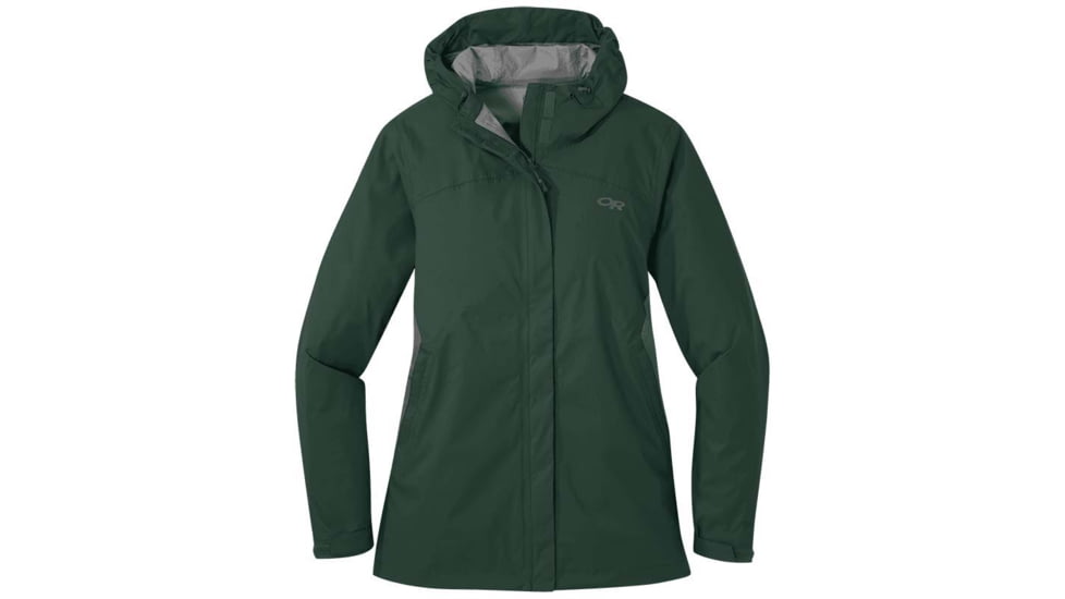Outdoor Research Apollo Stretch Rain Jacket - Womens, Fir/Cypress, Large, 2744051916008
