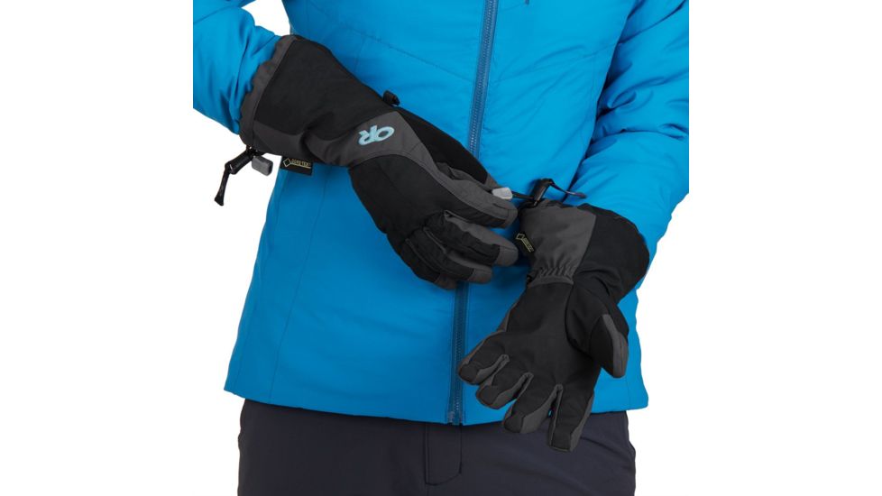 Outdoor Research Arete Gloves - Womens, Black/Charcoal, Medium, 2716160189007