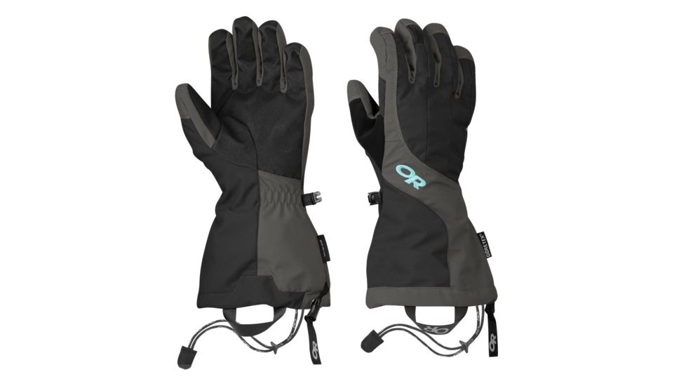 Outdoor Research Arete Gloves - Womens, Black/Charcoal, Medium, 2716160189007