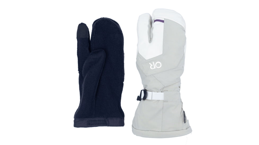 Outdoor Research Arete Modular Gore-Tex 3-Finger Gloves, Pro Khaki/Oyster, Large, 3221532800008