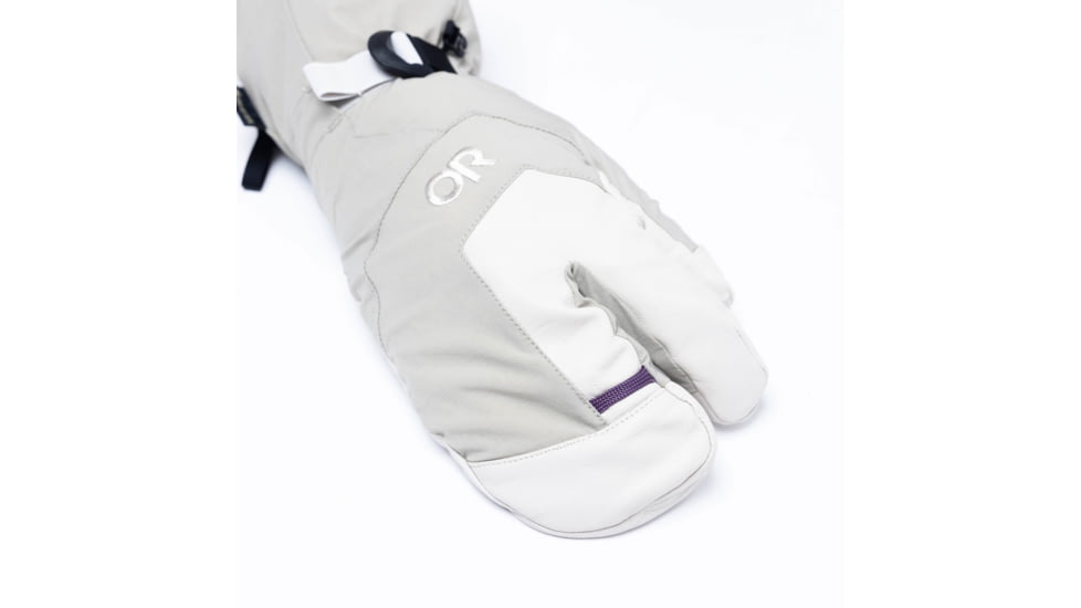 Outdoor Research Arete Modular Gore-Tex 3-Finger Gloves, Pro Khaki/Oyster, Large, 3221532800008