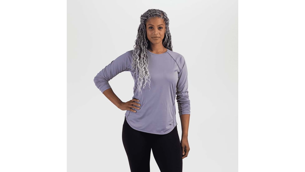 Outdoor Research Argon Long Sleeve Tee - Womens, Haze, Small, 2799641946006