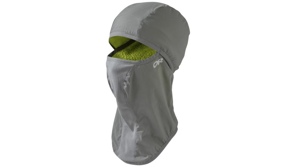 Outdoor Research Ascendant Balaclava-Pewter/Lemongrass-S/M
