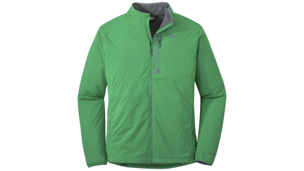 Outdoor Research Ascendant Jacket, Men's, Aloe/Charcoal, XL 254010-aloe/charcoal-XL