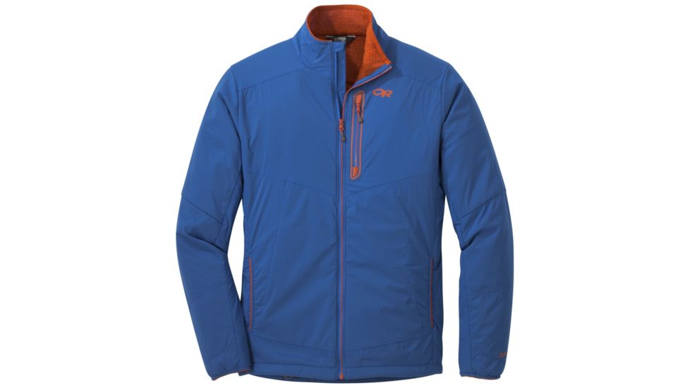 Outdoor Research Ascendant Jacket - Men's, Cobalt/Burnt Orange, Extra Large, 2540101304009