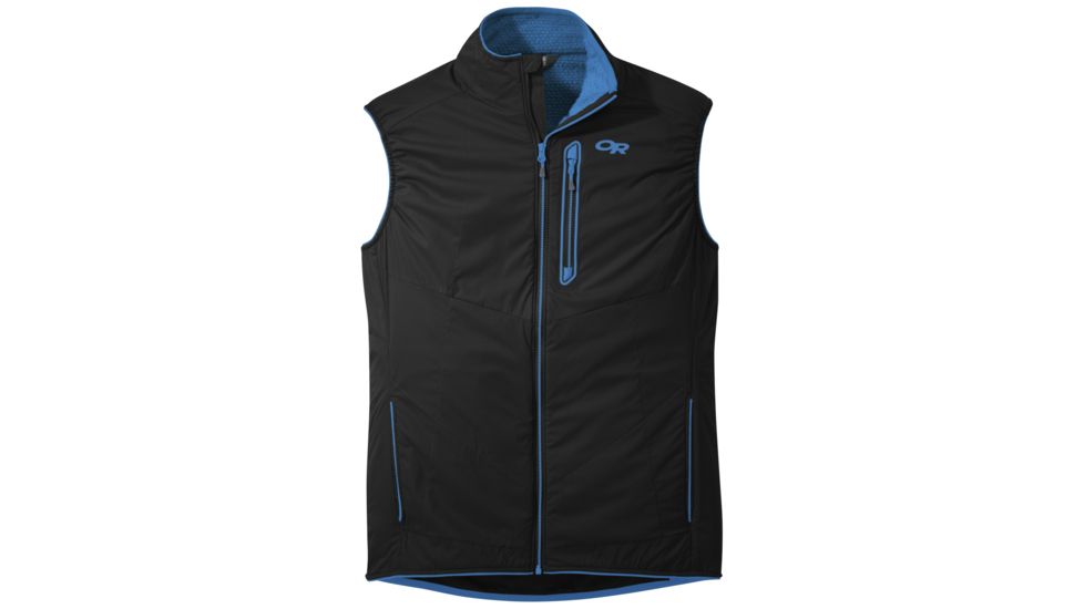 Outdoor Research Ascendant Vest, Men's, Black/Tahoe, S 254011-black/tahoe-S