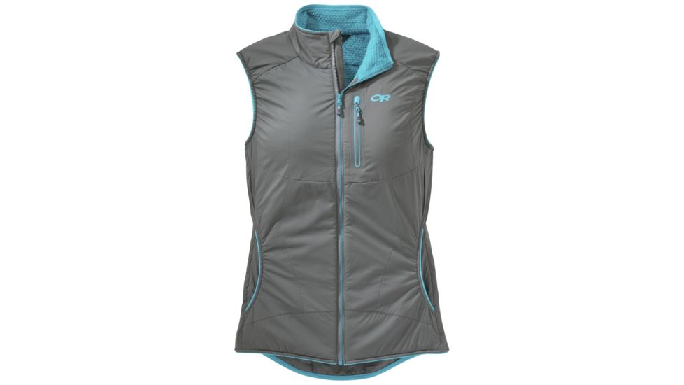 Outdoor Research Ascendant Vest - Women's -Pewter/Typhoon-Large
