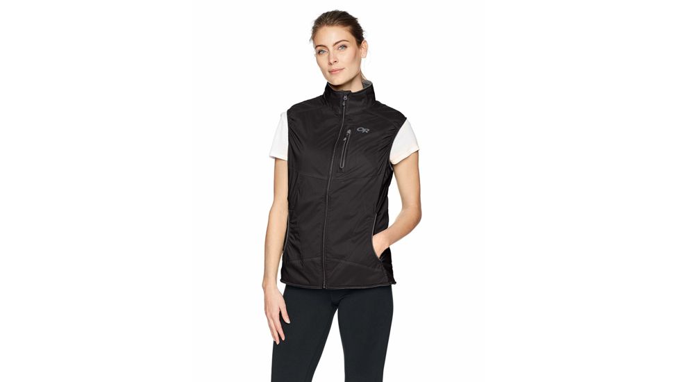 Outdoor Research Ascendant Vest - Womens, Black/Charcoal, Medium, 2729630189007