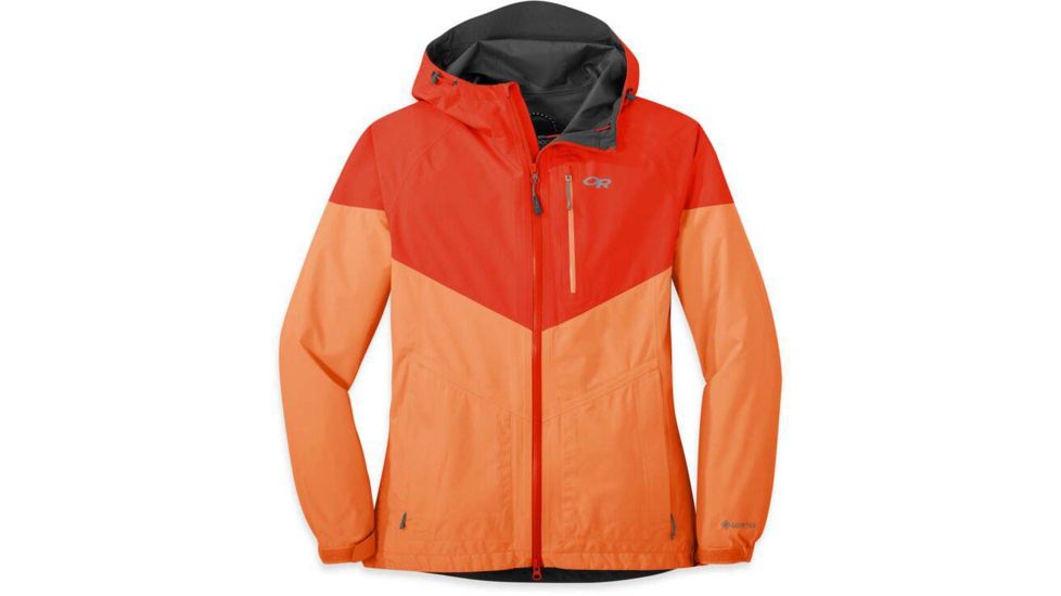 Outdoor Research Aspire Jacket - Womens, Cantaloupe/Lava, Small, 2680991789006