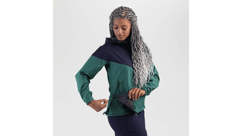 Outdoor Research Aspire Jacket - Womens, Naval Blue/Blue Spruce, Small, 2794801981006