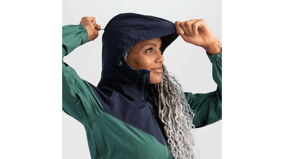 Outdoor Research Aspire Jacket - Womens, Naval Blue/Blue Spruce, Small, 2794801981006