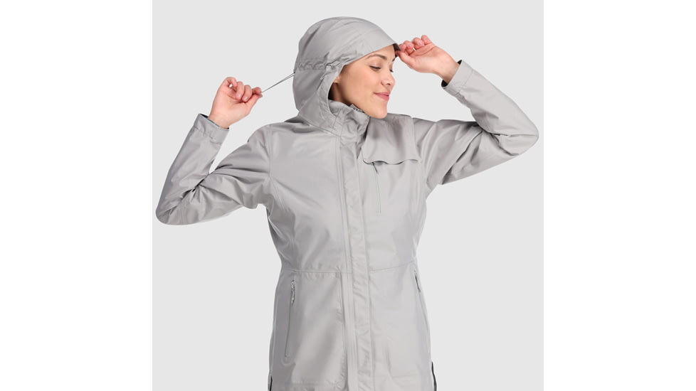 Outdoor Research Aspire Trench - Women's, Large, Ash, 2876220920008