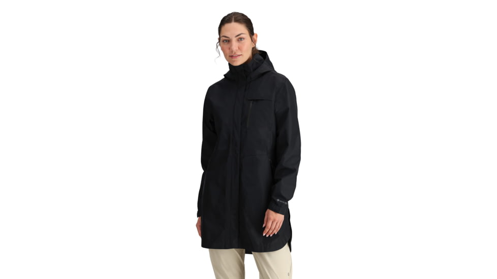 Outdoor Research Aspire Trench - Womens, Black, Extra Large, 301002-0001-009