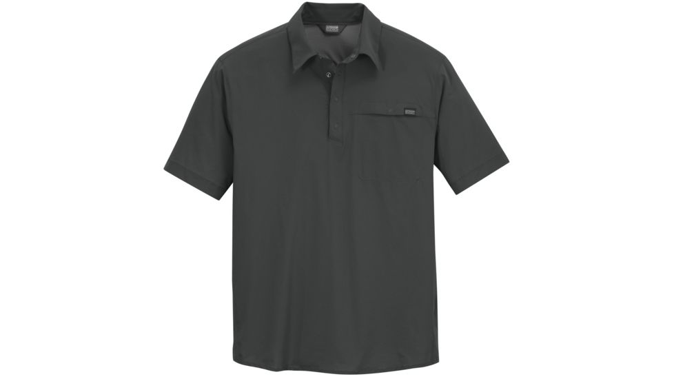 Outdoor Research Astroman Short-Sleeve Sun Polo - Men's-Charcoal-X-Large