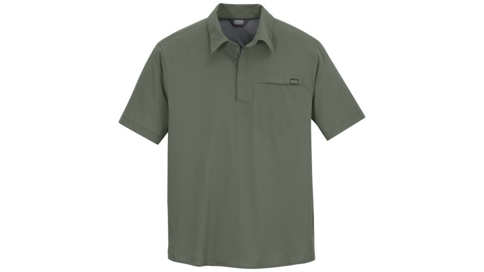 Outdoor Research Astroman Short-Sleeve Sun Polo - Men's-Sage Green-Large