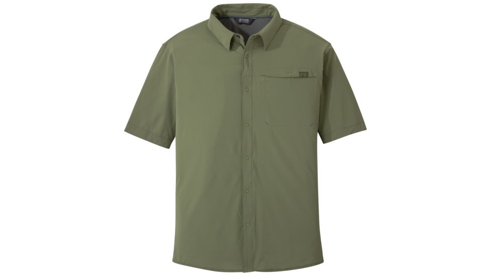 Outdoor Research Astroman Short Sleeve Sun Shirt, Men's, Moss, XXL, 242849-moss-XXL