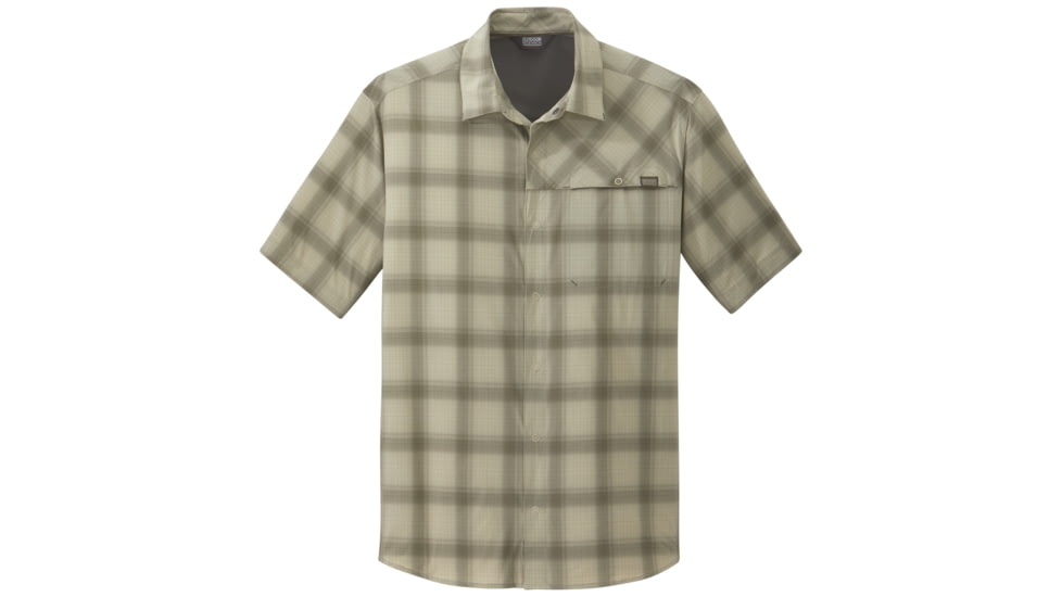Outdoor Research Astroman Short Sleeve Sun Shirt, Men's, Cairn Plaid, XXL, 242849-cairn plaid-XXL