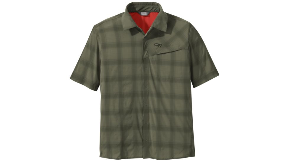 Outdoor Research Astroman Sort Sleeve Sun Shirt - Men's, Fatigue, 2XL, 2692240740010