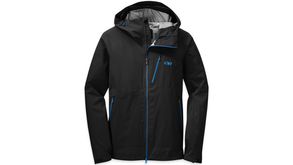 Outdoor Research Axiom Jacket - Men's-Black/Tahoe-Small