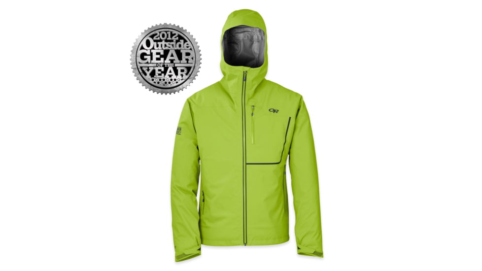 Outdoor Research Axiom Jacket - Men's-Lemongrass/Evergreen-Small