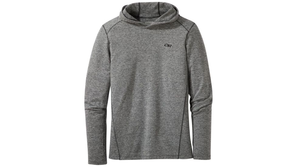 Outdoor Research Baritone Hoody - Mens, Black Heather, Large, 2714580012008