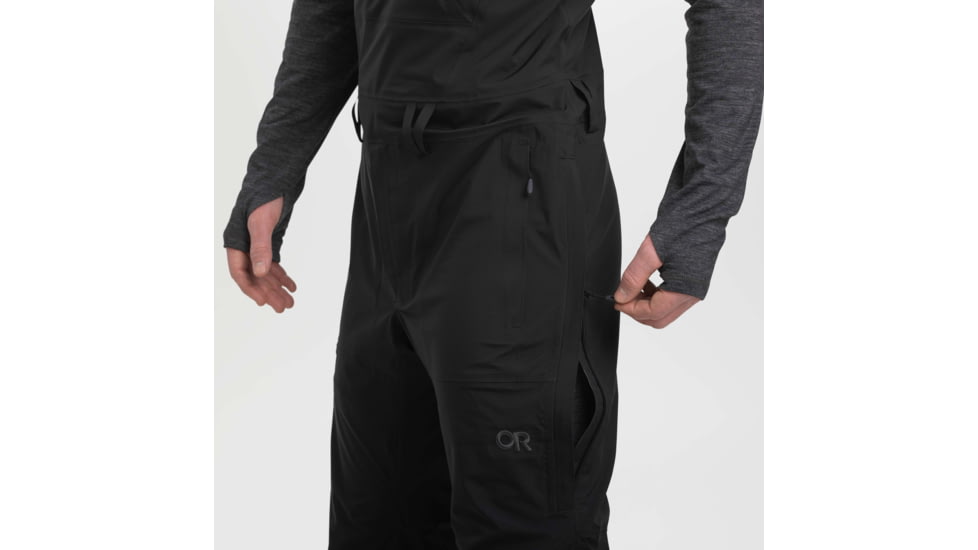 Outdoor Research Carbide Bibs - Mens, Solid Black, 2XL, 2775641677010