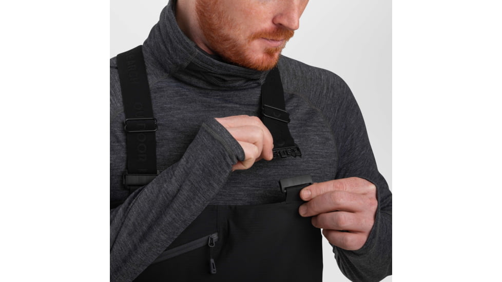 Outdoor Research Carbide Bibs - Mens, Solid Black, 2XL, 2775641677010