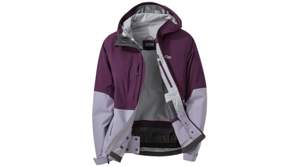 Outdoor Research Carbide Jacket - Womens, Blkbry/Mnstn, Extra Small, 2775811883005