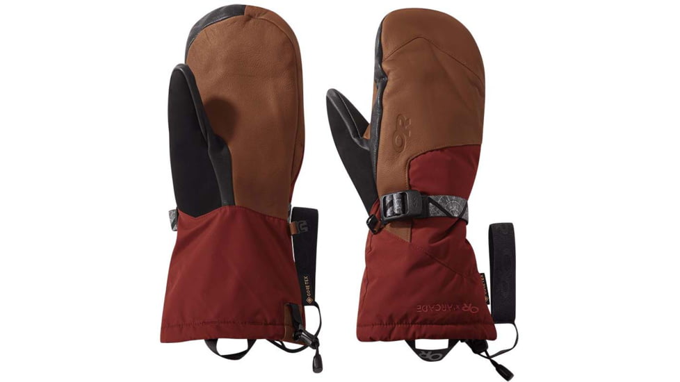 Outdoor Research Carbide Sensor Mitts, Madder/Saddle, Medium, 2776281933007