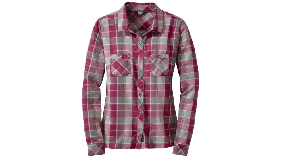 Outdoor Research Ceres Long-Sleeve Shirt - Women's-Raspberry/Pewter-Medium