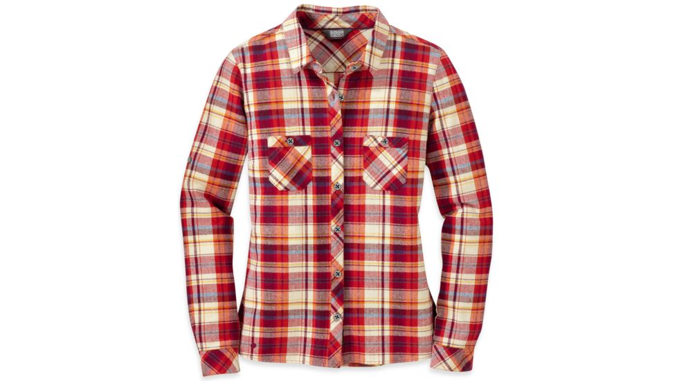 Outdoor Research Ceres Long-Sleeve Shirt - Women's-Sangria-X-Small