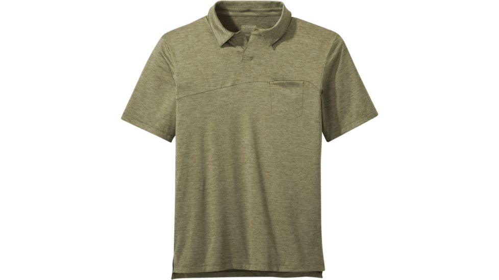 Outdoor Research Chain Reaction Polo - Mens, Fatigue Heather, Large, 2744311227008
