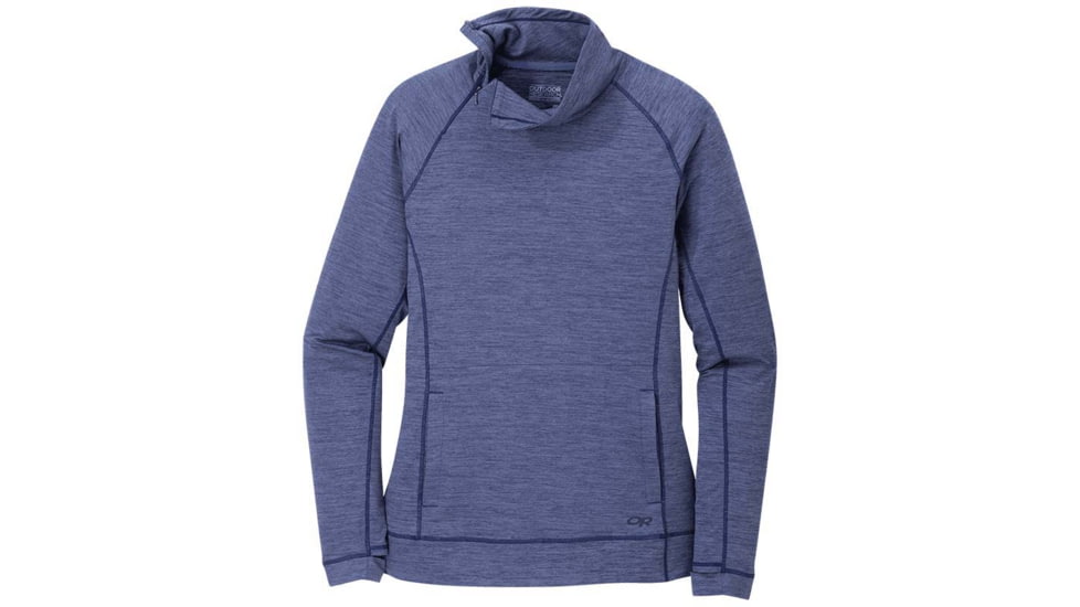 Outdoor Research Chain Reaction Quarter Zip - Womens, Twilight Hth, Extra Small, 2776081817005