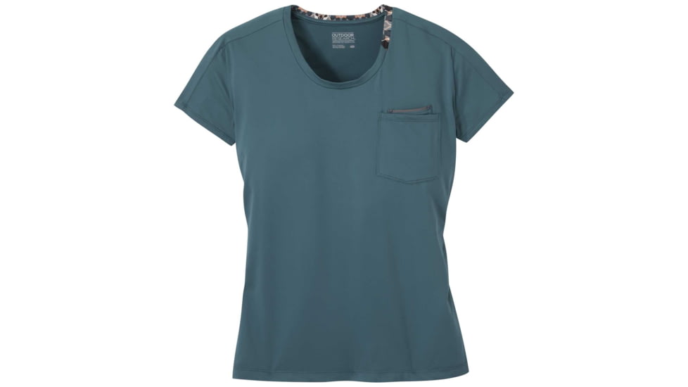Outdoor Research Chain Reaction Tee - Women's, Mediterranean, Large, 2744551769008