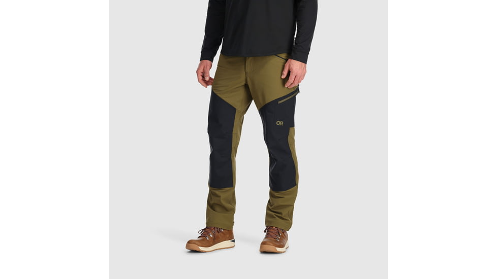 Outdoor Research Cirque Work Pants - Mens, Loden/Black, Large, 3000661980-L