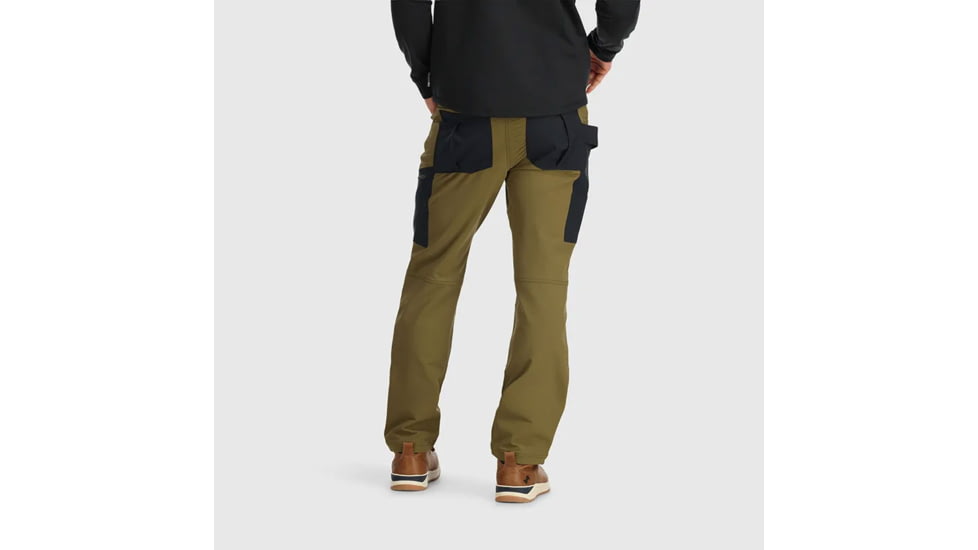 Outdoor Research Cirque Work Pants - Mens, Loden/Black, Large, 3000661980-L