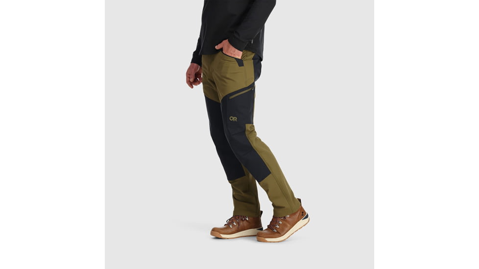 Outdoor Research Cirque Work Pants - Mens, Loden/Black, Large, 3000661980-L