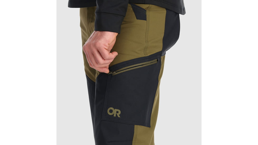 Outdoor Research Cirque Work Pants - Mens, Loden/Black, Large, 3000661980-L