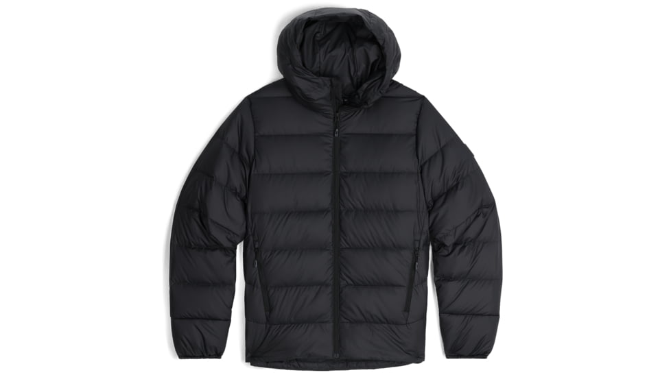 Outdoor Research Coldfront Down Hoodie - Men's, Solid Black, 3XL, 2831881677011