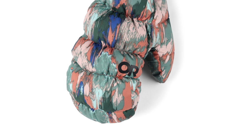 Outdoor Research Coldfront Down Mitts, Cinnamon Print, Medium, 3000242527007